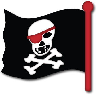 Skull And Crossbones Flag clip art