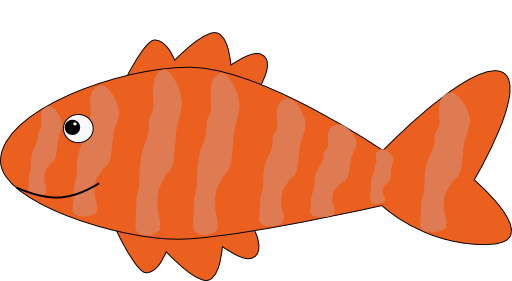 Pix For > Orange Fish Clip Art