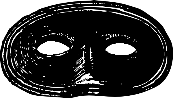 Black Mask clip art - vector clip art online, royalty free ...