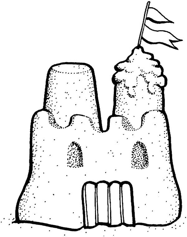 Picture of Sand Castle Coloring Page - Download & Print Online ...