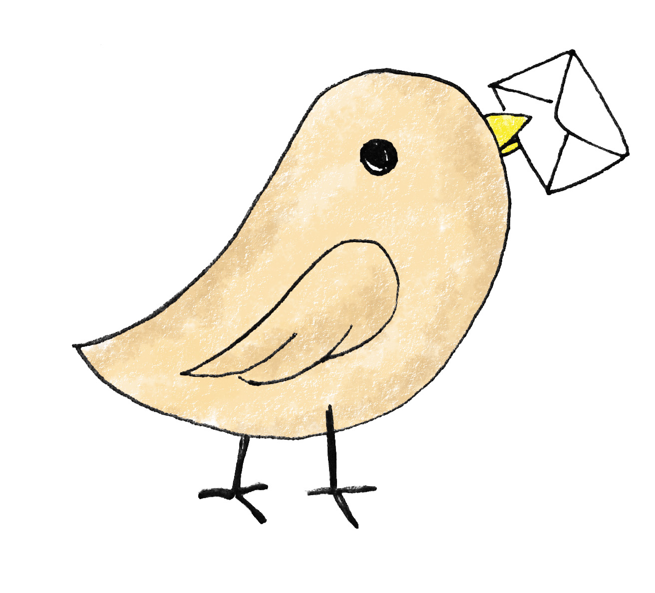 Bird Carrying Letter image - vector clip art online, royalty free ...