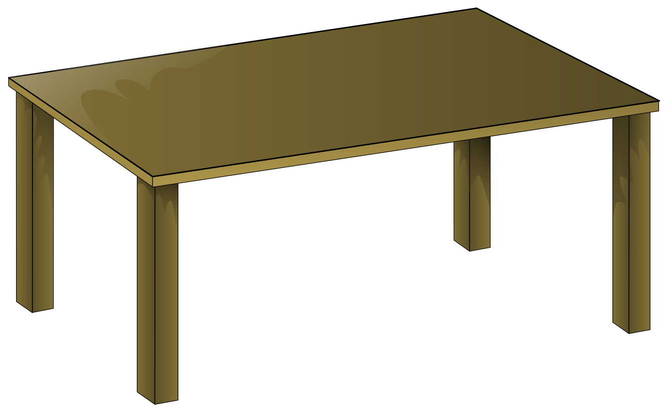 clipart of chairs and table - photo #7