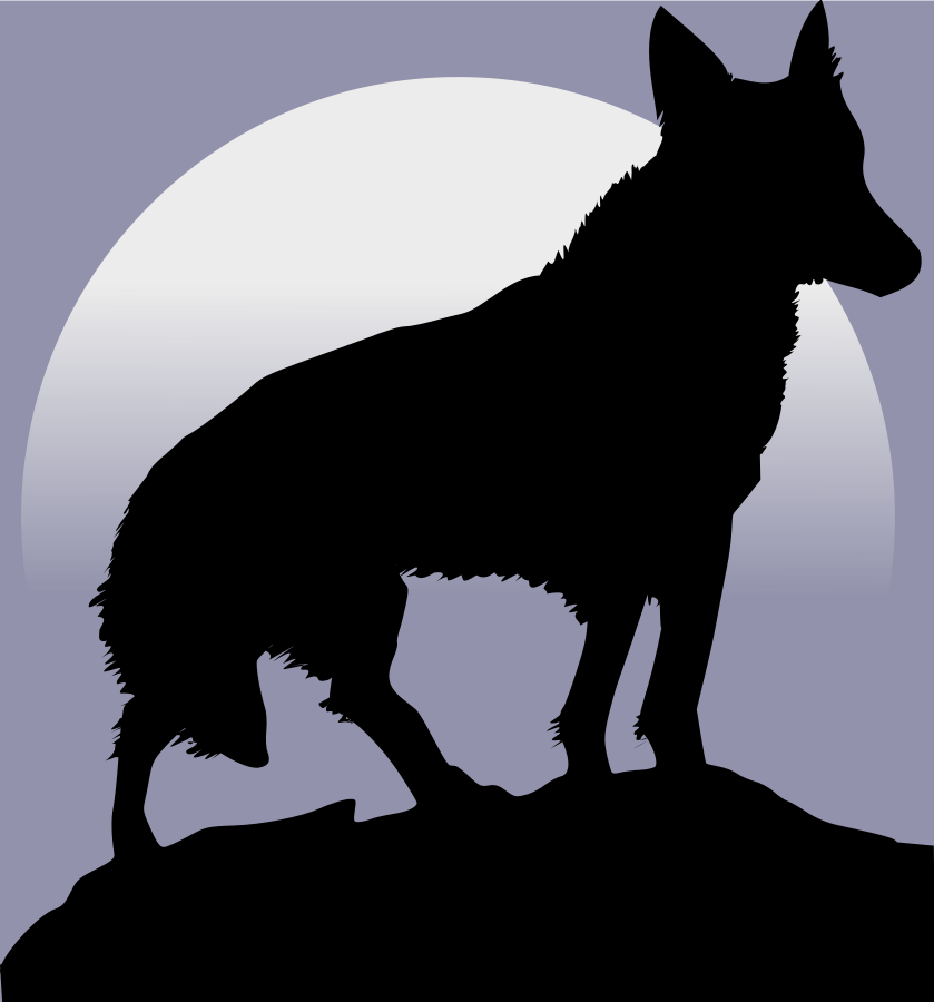Wolf pulling sled Clipart, vector clip art online, royalty free ...