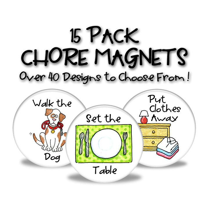 Chore Magnets 15 Pack by SweetSix1Five on Etsy