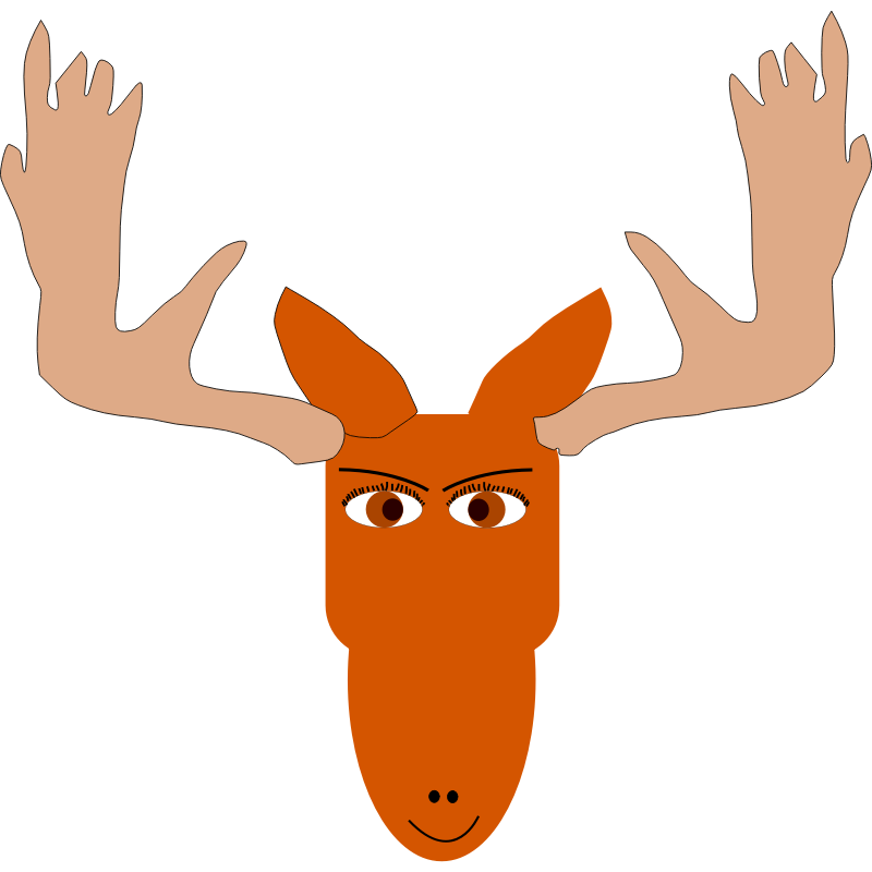 Clipart - mad moose