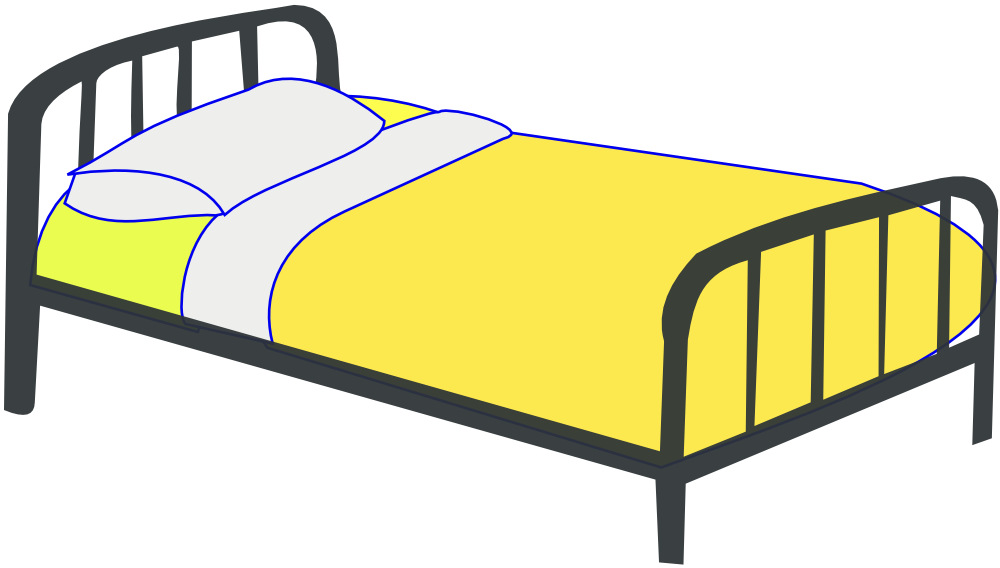 OnlineLabels Clip Art - Single Bed