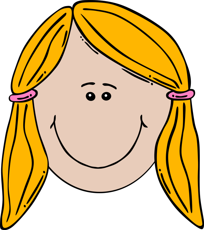 Girl Face Cartoon Clip Art Download