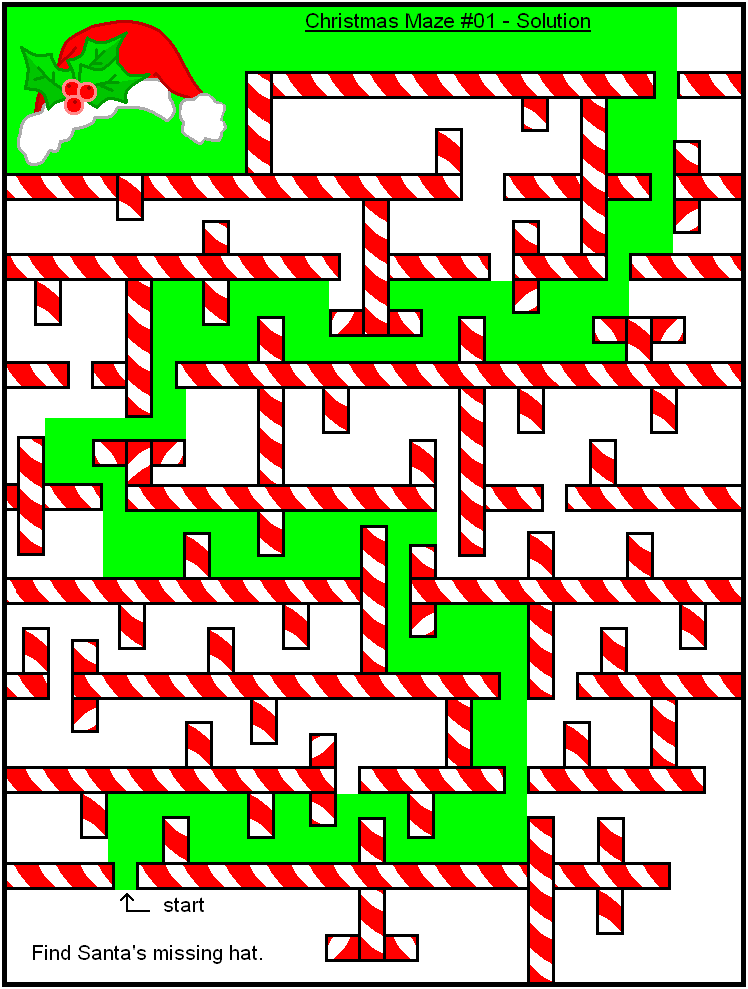 FREE Printable Christmas Mazes - Great For Kids, Teachers And Parents