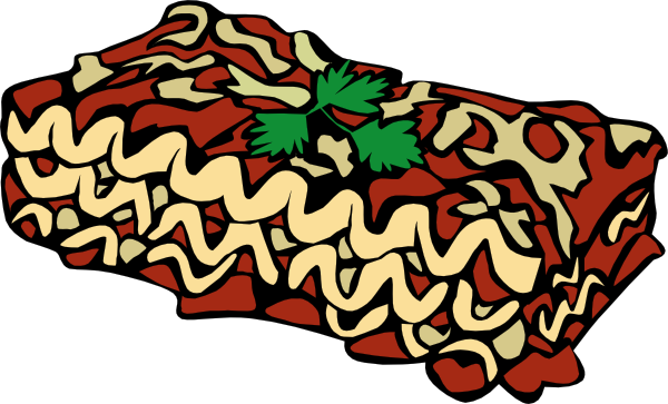 Lasagna clip art - vector clip art online, royalty free & public ...