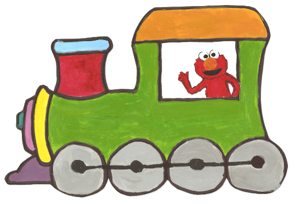 Choo Choo Train with Elmo by iloveminties on deviantART
