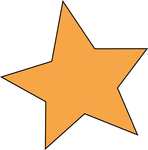 Orange Star Clip Art - Orange Star Image