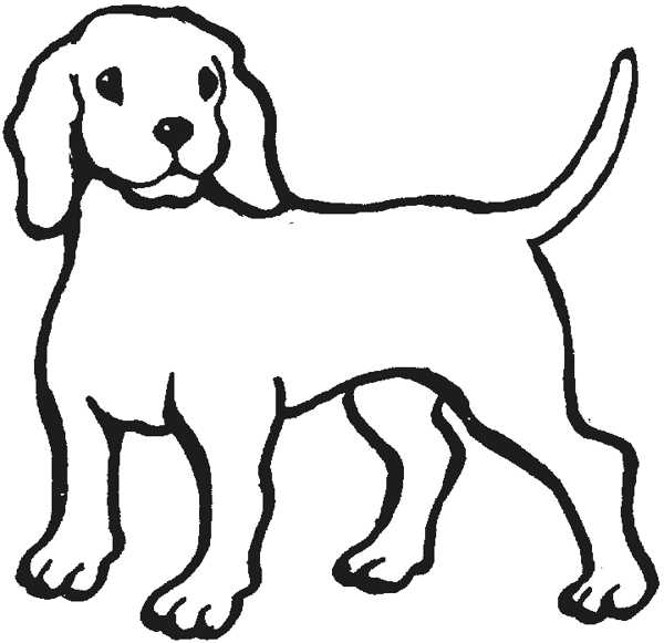 free clip art dogs black and white - photo #48