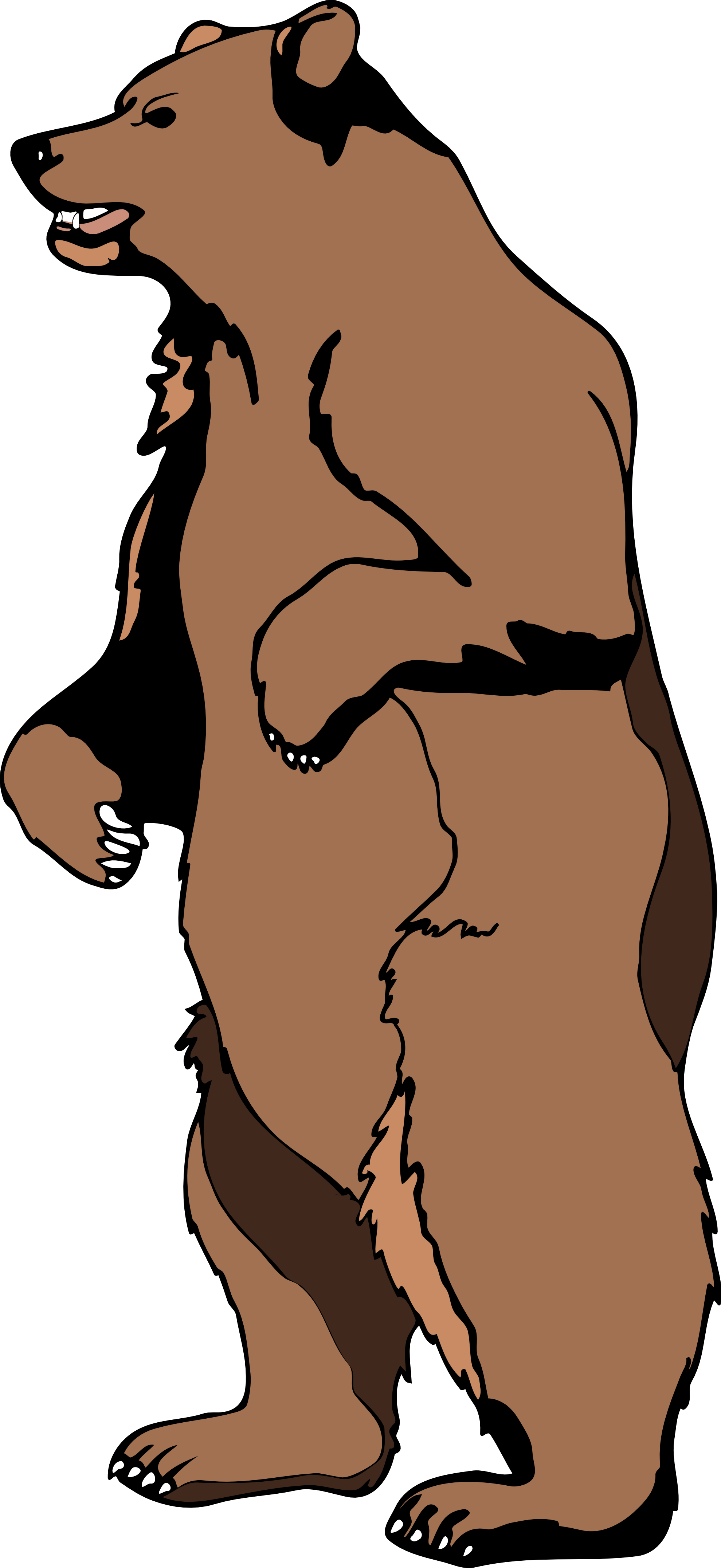 Grizzly Bear Standing Clipart | Clipart Panda - Free Clipart Images
