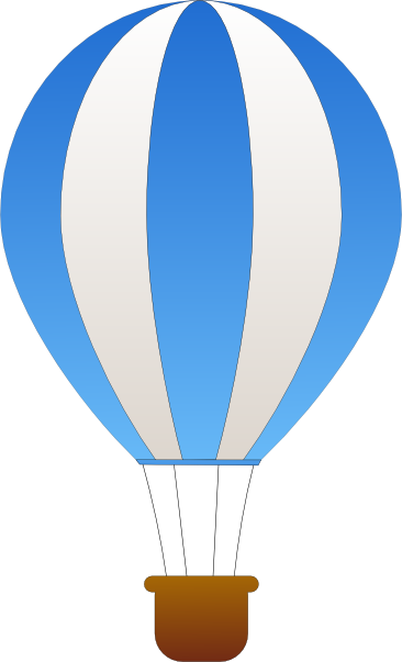 Maidis Vertical Striped Hot Air Balloons clip art Free Vector ...