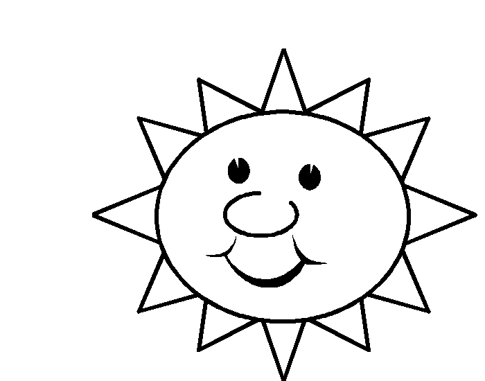 sunny wsunny weather Colouring Pages
