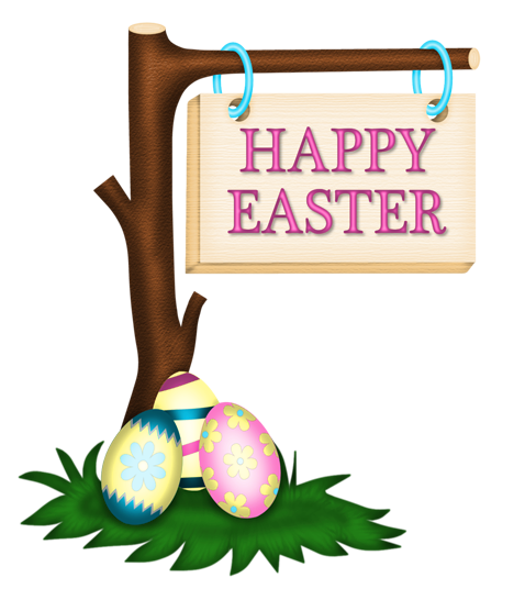 Happy Easter Sign PNG Clipart Picture