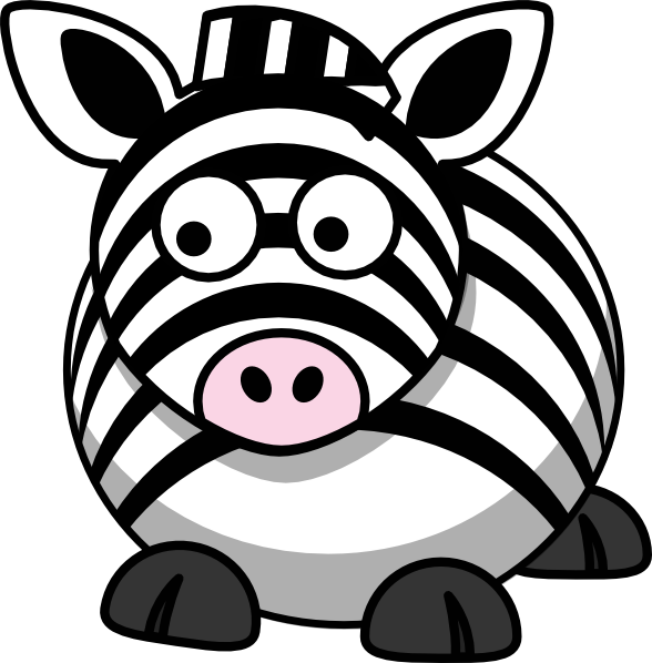 Zebra Left clip art - vector clip art online, royalty free ...