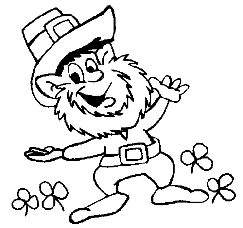 Pictures to color on St. Patricks Day for kids