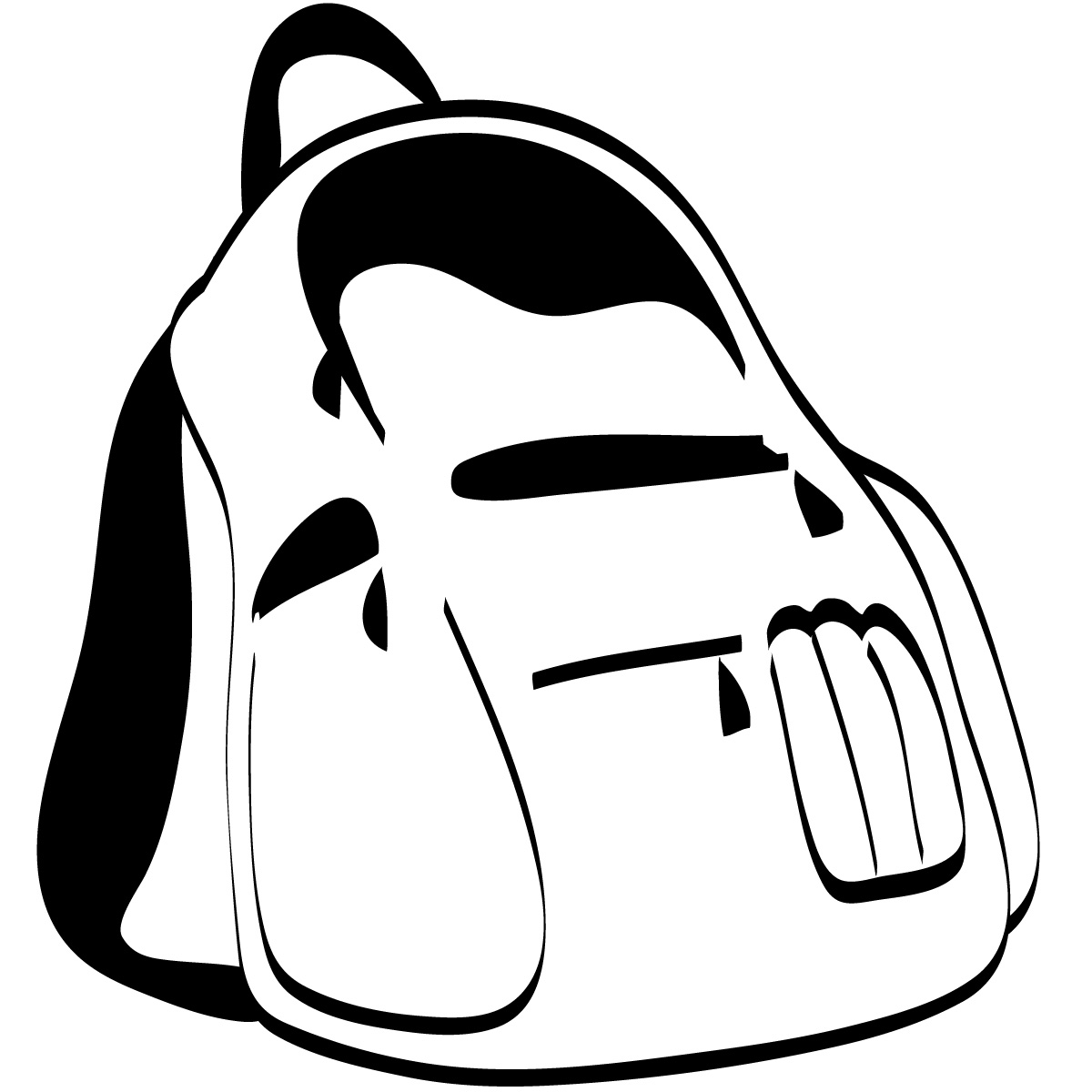 Images For > Shopping Bag Clip Art Black And White