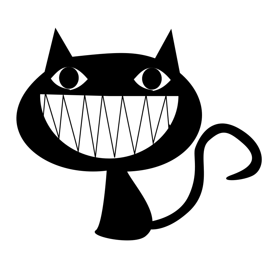 Cat smile medium 600pixel clipart, vector clip art - ClipartsFree
