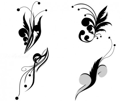 Free vector floral swirls download Free vector for free download ...