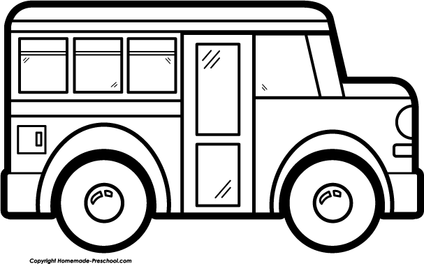 Bus Clipart Black And White | Clipart Panda - Free Clipart Images