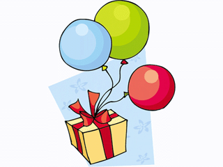 Happy Birthday Balloons And Cake - ClipArt Best