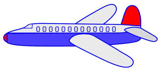 Airplane clipart sketch, ex lge 19 cm long, color | Flickr - Photo ...