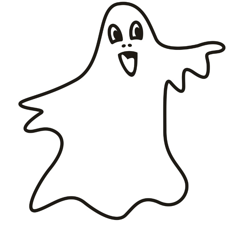 Ghost Cartoon : The Ghost Spooky Coloring For Kids, Spooky Ghost ...