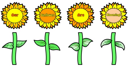 Large Sunflower Writing Templates: Flower Shaped Creative Writing ...