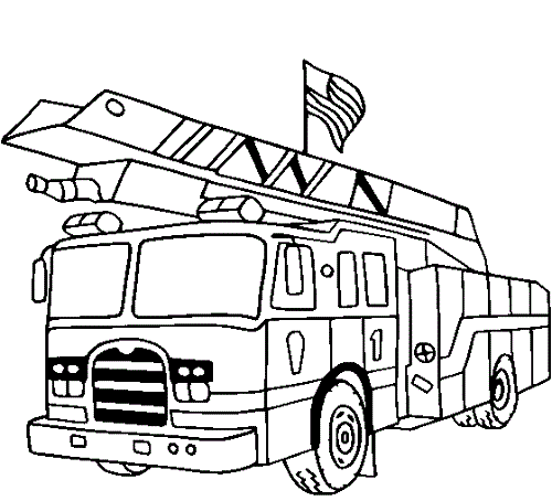 Lego Fire Truck Coloring Pages | typesofvehicles.