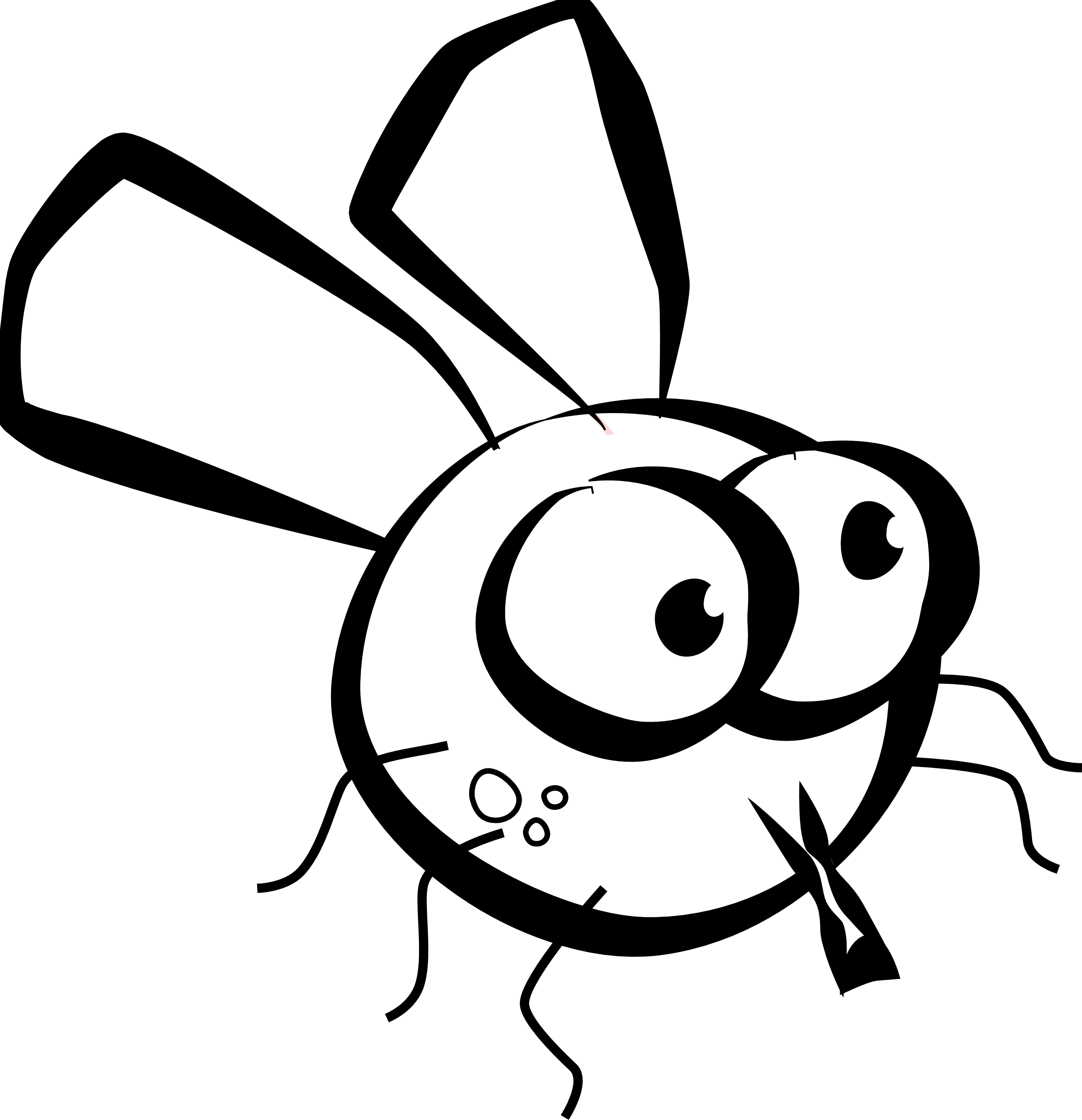fly clipart black and white - photo #22