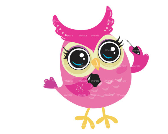 Cute owl clipart clip art baby owl clipart school owl by Werata