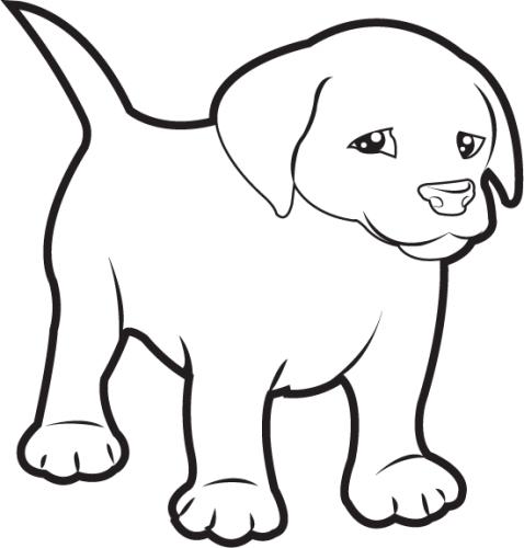 Puppy clip art black and white | Clipart Panda - Free Clipart Images