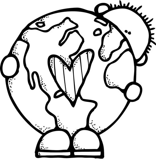Earth Day Clipart Black And White | Clipart Panda - Free Clipart ...