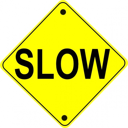 Download Slow Road Sign clip art Vector Free