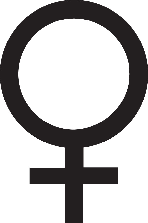 Woman Female Symbol Clip Art For Custom Engraved Products