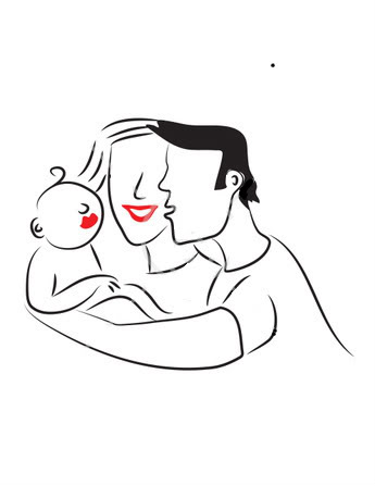 Mother And Baby Drawing | Clipart Panda - Free Clipart Images