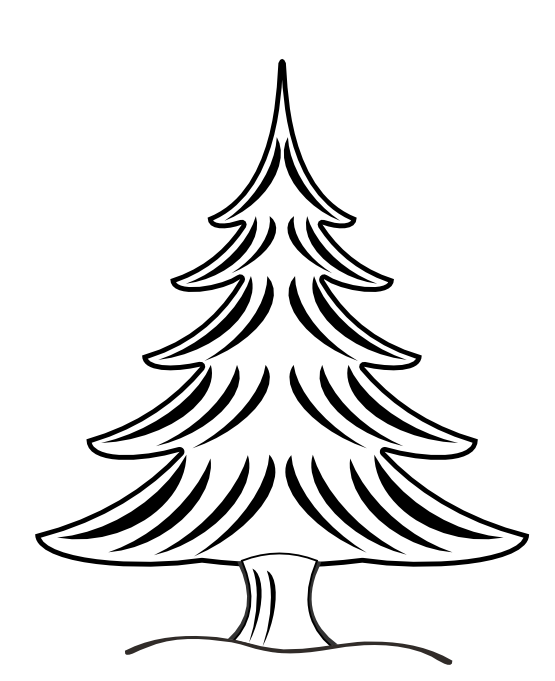 Christmas Tree Line Drawing – ClipArt BestChristmas Tree Coloring ...