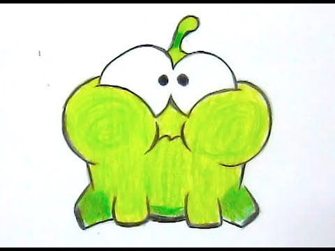 How to Draw Cut the Rope Om Nom 5 - YouTube