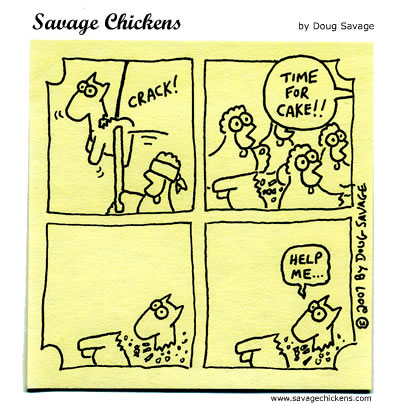 Birthday Party Cartoon | Savage Chickens - Cartoons on Sticky ...