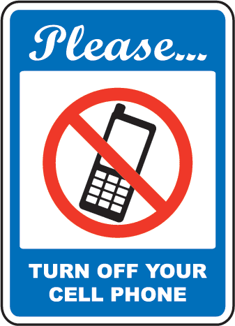Please Turn Off Cell Phone Sign by SafetySign.com - F7228