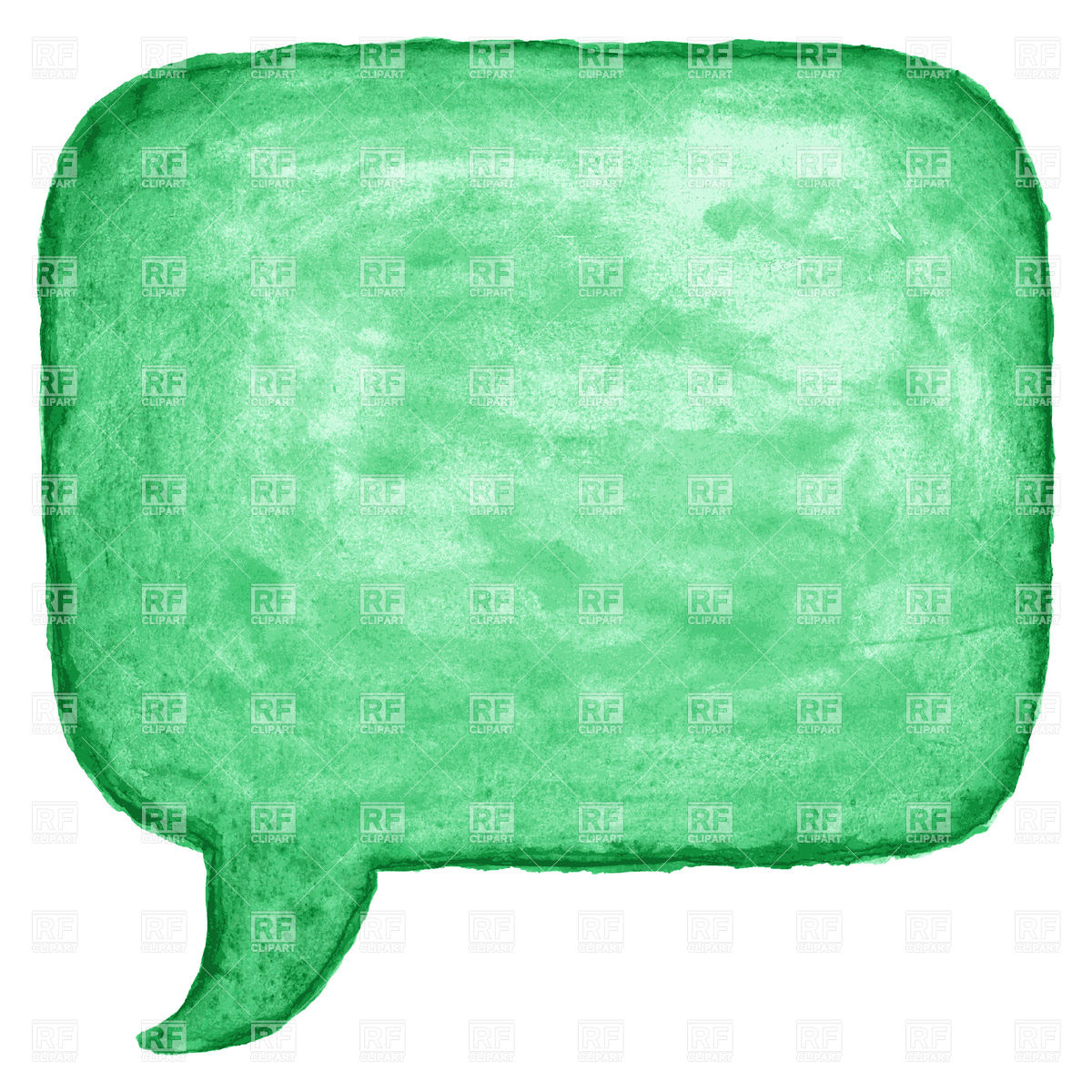 Green square sketched speech bubble, Signs, Symbols, Maps ...