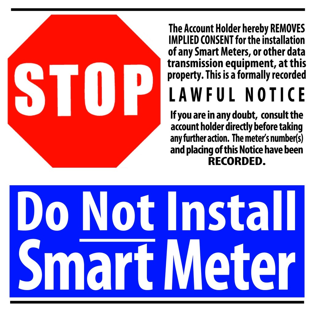 Printable Signs + Stickers « Stop Smart Meters! (