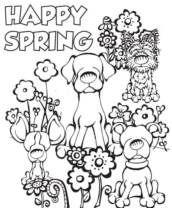 Welcome spring coloring pages | Coloring Pages Printable and Template
