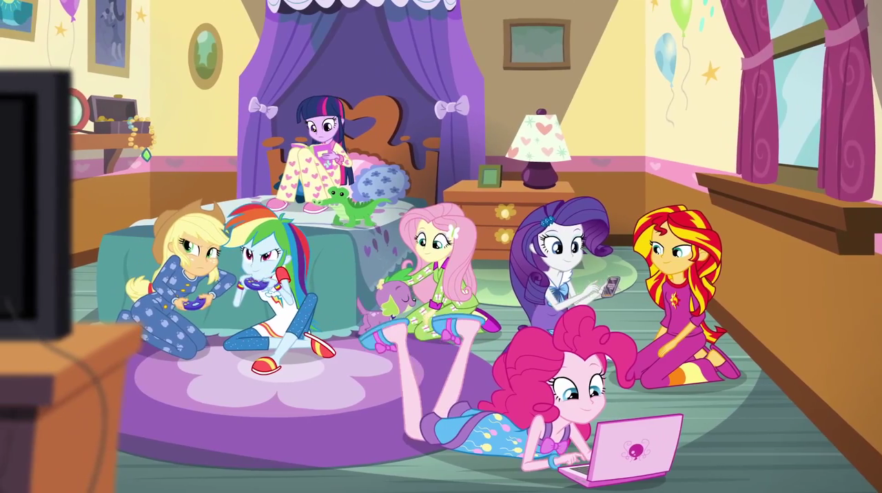 Image - Slumber party at Pinkie's EG2.png - My Little Pony ...