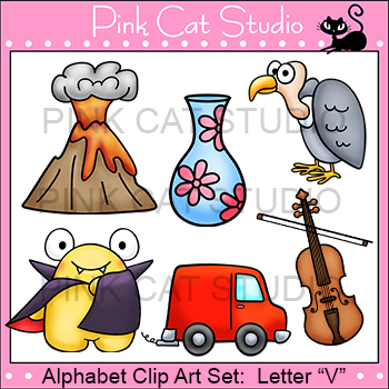 Alphabet-Clip-Art-Letter-V-Phonics-Clipart-Set-Personal-or ...