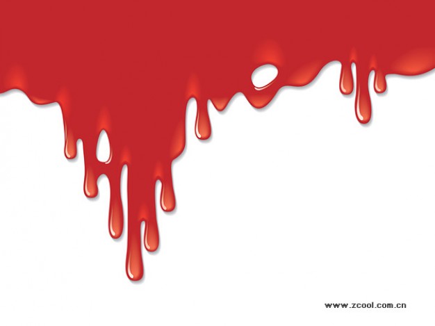 Blood smudge dripping over top of a white wall - Background ...