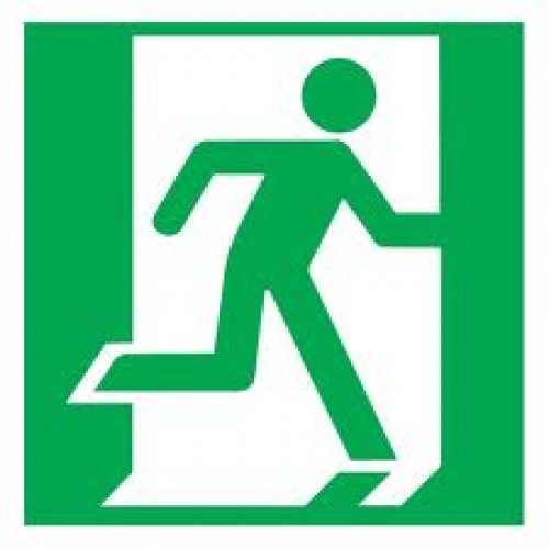Fire Exit Sign Right Hand Running Man - Emergency Exit Signs - Signage