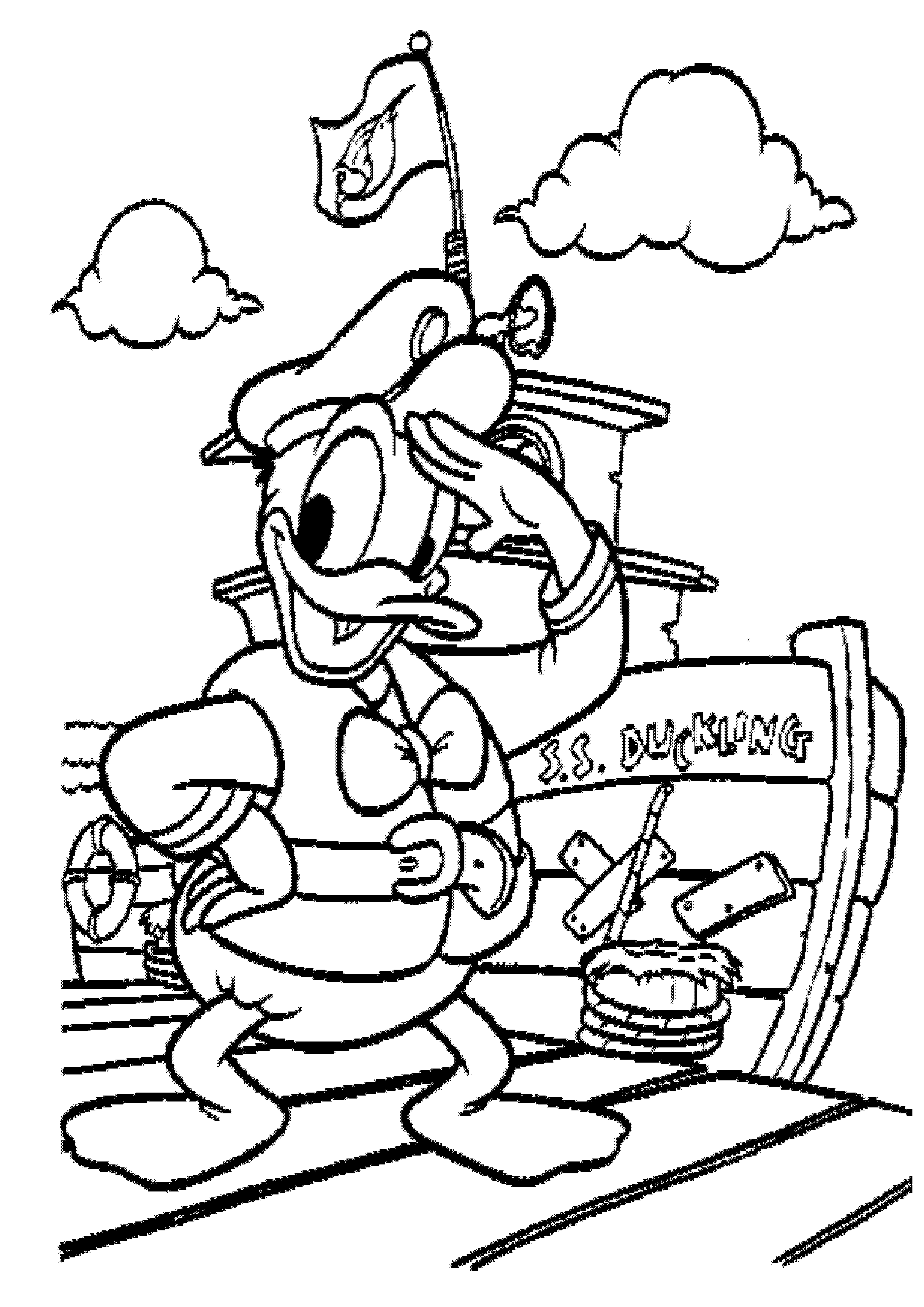 Donald Duck Coloring Pages | Coloring Page